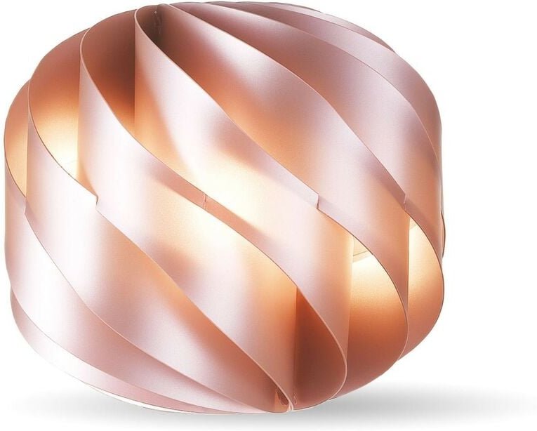 Rosa Metalltischlampe Cm. 25 x 23 Std