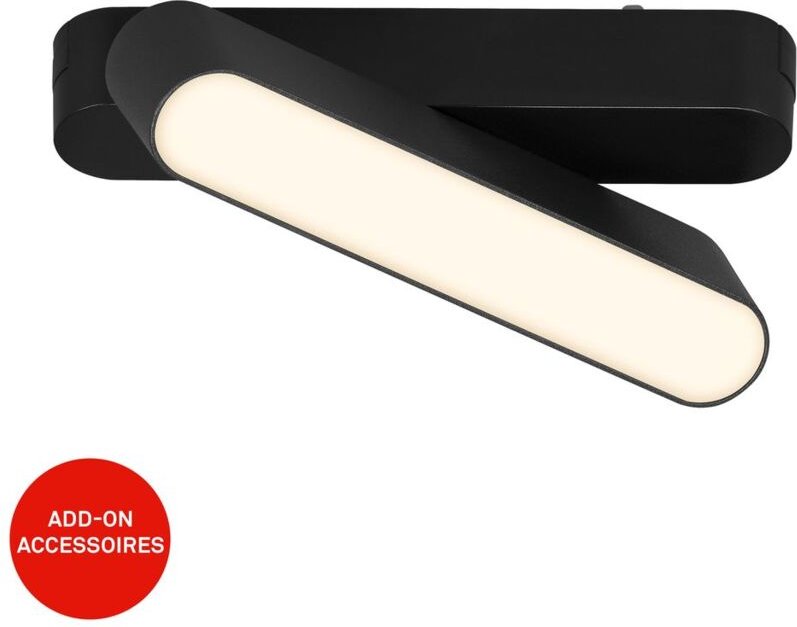Briloner - Luxtrail Schienensystem, Warmweiß, Schwenkbar, Zubehör, Schwarz, 13 cm