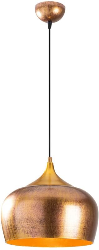 Goldene Hängelampe aus Metall CAMILLE