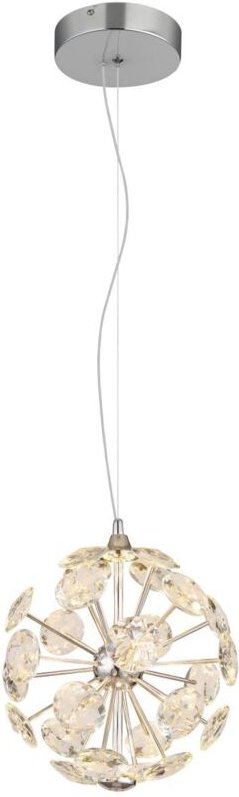Globo Lighting - Hängelampe Pendelleuchte Kristallleuchte led verchromt Esszimmerleuchte Kugel