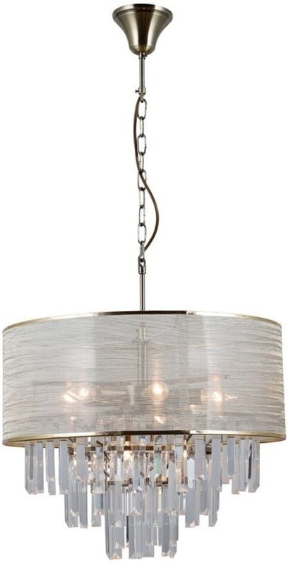 Italux Torreia - Stilisierter hängender Anhänger Ancient Brass 2 Light, E14