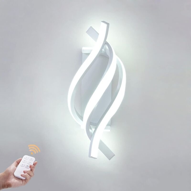 Moderne led Spiral Wandleuchte Innen Aluminium Design Schlafzimmer Lampe Warmweißes Licht