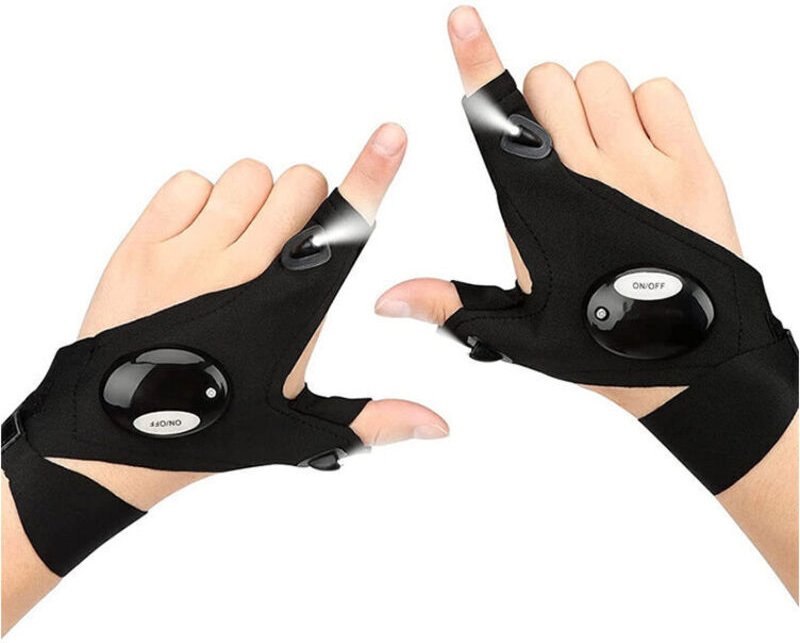 ZVD - Cadeau Homme, Gadget Insolite Utile Gants avec Lumière led ÉTanche avec Batterie Cadeau Original Homme pour Annive...