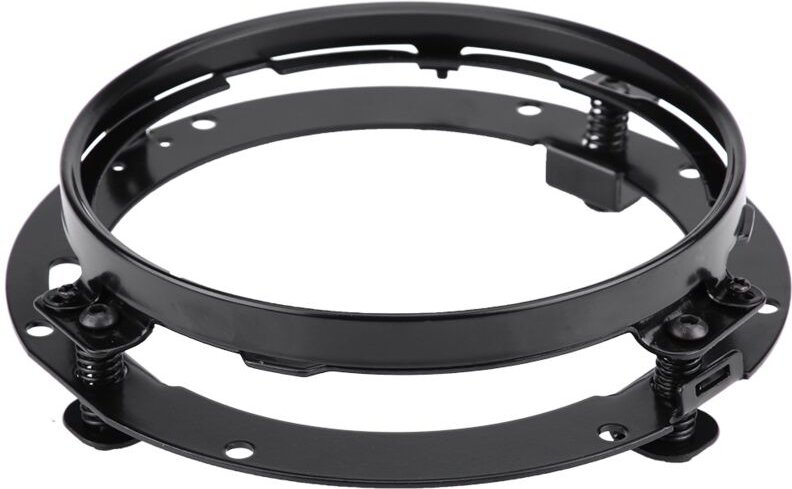 ANGGREK Motorrad-Scheinwerferhalterung 7 Zoll, galvanisiert, vibrationsfest, Edelstahl, schwarz, einfache Montage mit in...