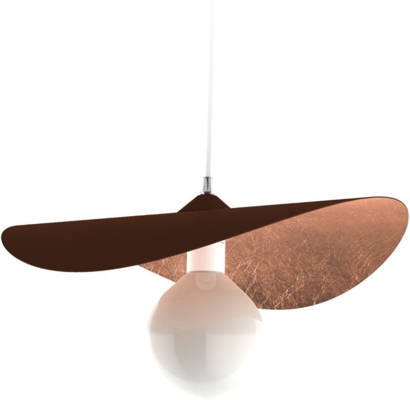 Piuma sospensione corten foglia