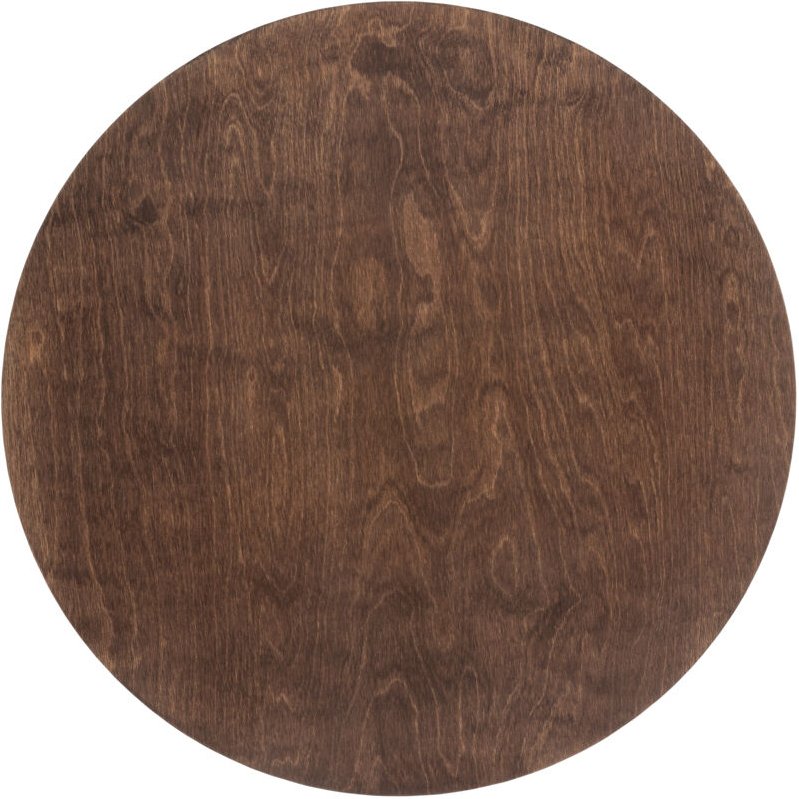 LED-Ringwandleuchte, dunkles Holz, Aluminium, Nowodvorski 11178