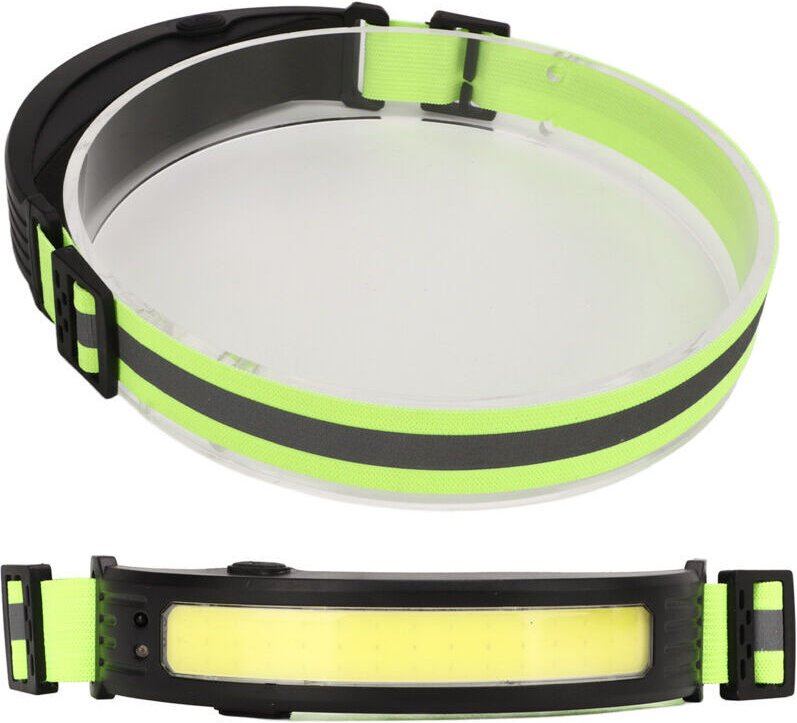 COB-Induktions-Stirnlampe, 1200 mAh Flutlicht, Rot und Weiß für Laufen und Reiten im Freien, wiederaufladbar über USB, D...