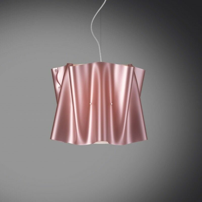 Thumbnail - Linea Zero - Pendelleuchte folio rosa Lampenschirm aus Polilux Durchmesser 40x h37 cm