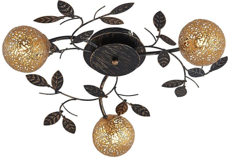 Lucande - Deckenlampe 'Evory' aus Metall für Wohnzimmer & Esszimmer von