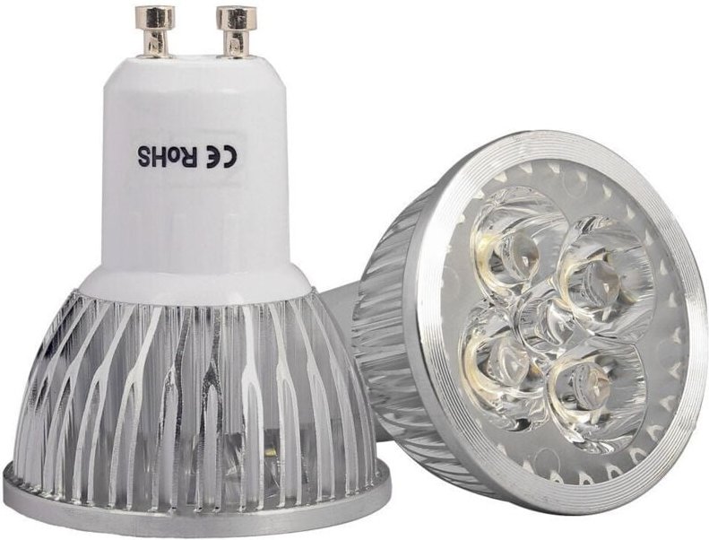 Trade Shop - GU10 LED Lampe 5W LAMPADA LUCE Weiß Kalt AC95-240V Weißes Licht -