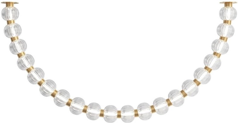 Maytoni Amulet Moderne Deckenleuchte, Gold, 3000 K, 2200 lm, Glasschirm