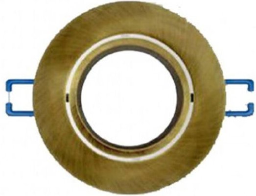 Trade Shop Traesio - Trade Shop - faretto da incasso tondo support faretti portafaretto - Kupfer