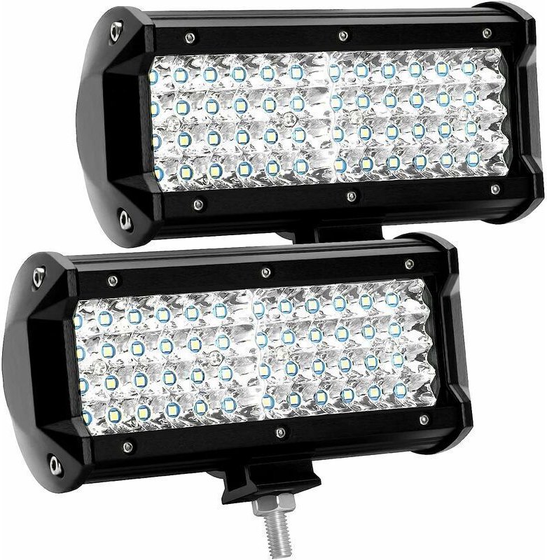 12V 300W 7-Zoll LED-Arbeitsleuchte, 144W LED-Autoscheinwerfer, IP67 wasserdicht, Flutlicht, 27.000lm LED-Nebelscheinwerf...