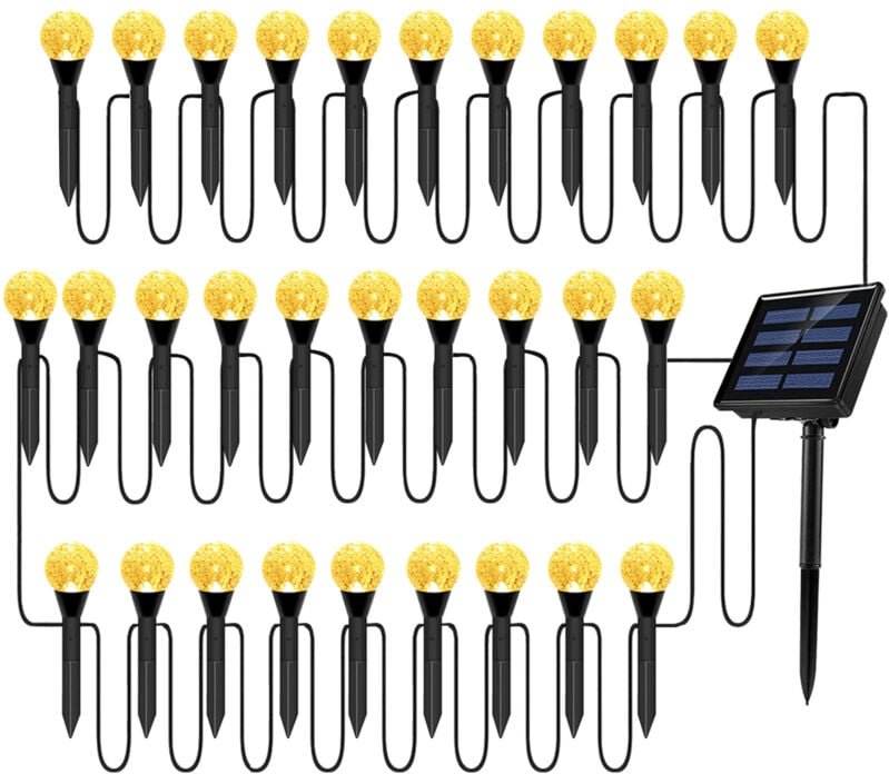 Zoternen - Solar Blasen Lampe Licht Lampe Set Outdoor Landschaft Dekoration IP65 Wasserdichte led