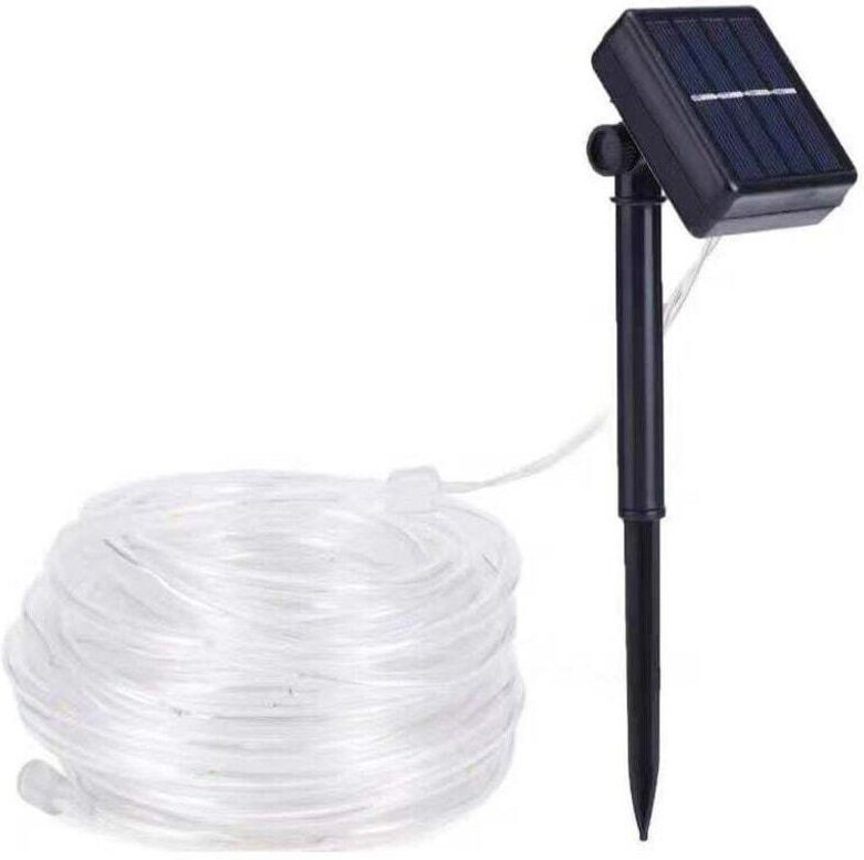 10 m Solar-Lichtstreifen, 100 LED-Kupferrohr-Drahtlichter, Solar-Lichtdekoration für den Außenbereich