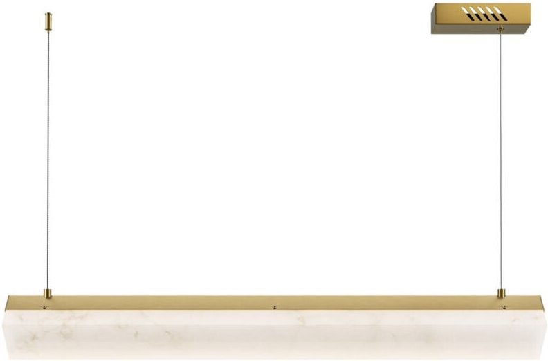 Maytoni Petra Moderne Bar-Hängeleuchte, Messing, 3000 K, 2400 lm, weißer Schirm