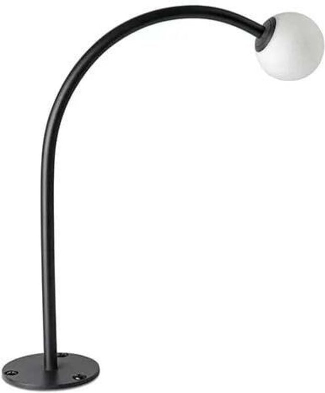 Cuca gebogene schwarze Pfahllampe 75581