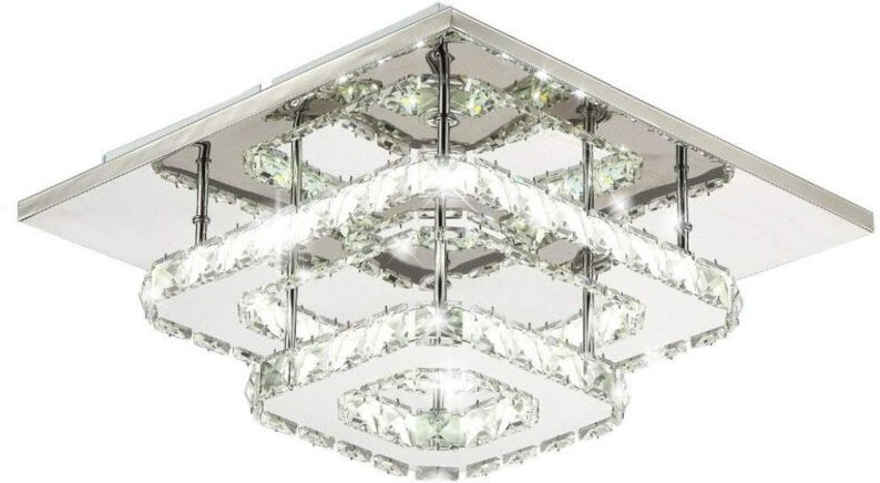 Toolight - deckenlampe kristall led 24W quadrat APP409-C APP410-C