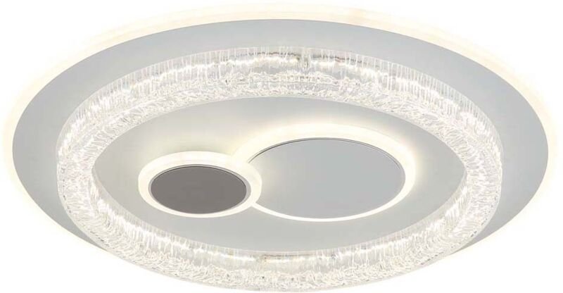 Deckenleuchte Deckenlampe Wohnzimmerlampe LED weiß matt CCT Stufenwahl D 49.5 cm