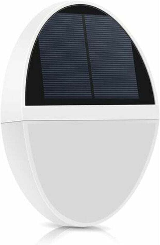 Außenwandleuchte, Solar-Wandlampe, 1 Stück (weiß)