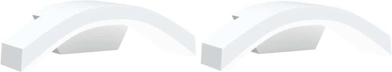 LED-Außenwandleuchten 2 Stk. Weiß Aluminiumdruckguss Vidaxl