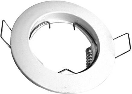 Runder Festring mit Lampenfassung GU10 Farbe white