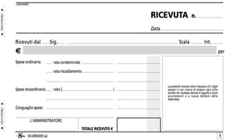 Trade Shop Traesio - Trade Shop - set 3 pezzi forschung condominio 100X170 copia 50 fogli X2 contability ' -