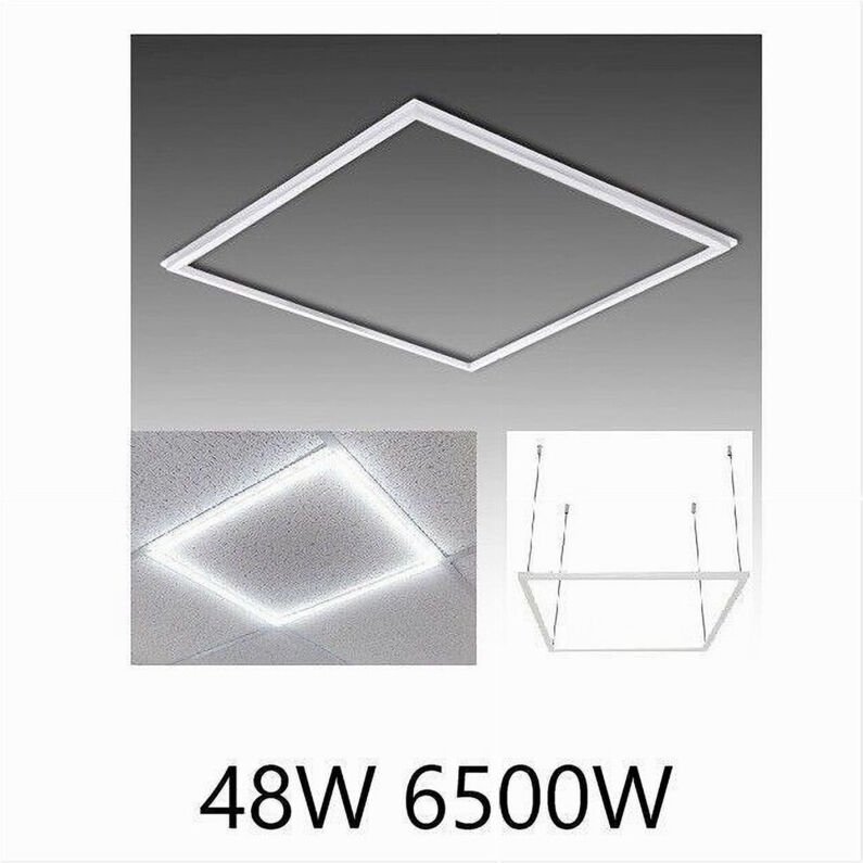 Tradeshop - Trade Shop - LED-Panel-Leuchte Frame Frame 60x60 cm 48 w 5700lm Pendelleuchte Total -