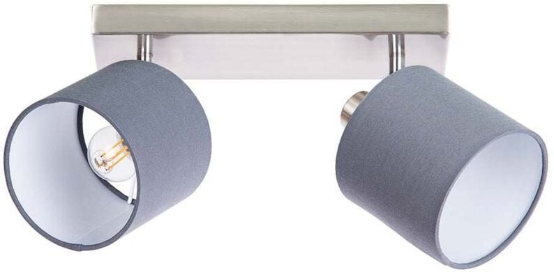 Wohnzimmerleuchte Deckenlampe Flurleuchte 2 Flammig Spots verstellbar E14 B 25cm