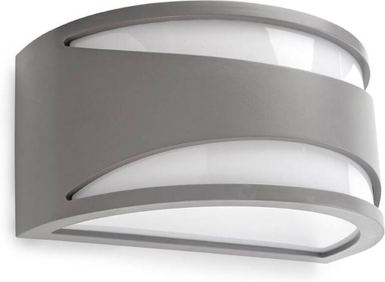 Napoli - 1 Licht Außenwand Hellgrau IP65, E27 - Leds-c4