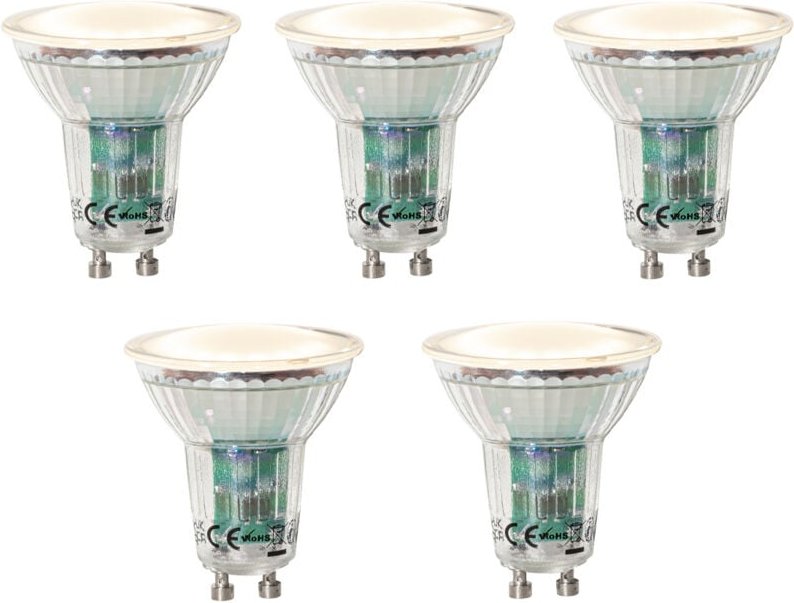 Luedd - 5er-Set GU10 LED-Lampen Dämmerungssensor 3W 200 lm 2700K