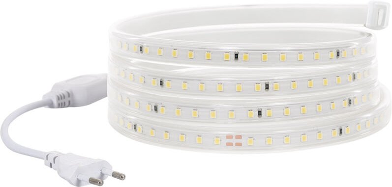 LED-Streifen Dimmbar 220V SMD 120 LED/m Farbig 8.5W/m Breite 12mm Schnitt 20cm IP65 nach Maß 2200K Superwarm 5 m