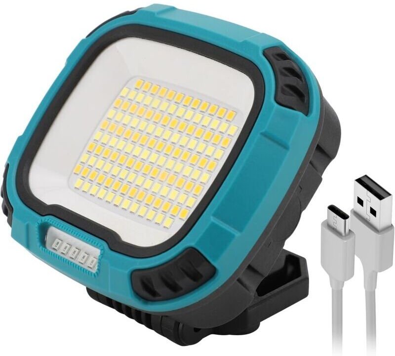 Vtizikl 2500lm Lampe de Travail Rechargeable, Baladeuse LED Lampe Atelier, 4 Modes Lumière, Camping Lampe, Lampe de Torc...