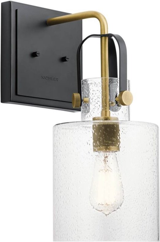 Kichler Kitner Dome Wandleuchte Messing natur - Elstead