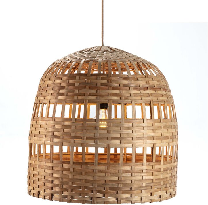 Fijalo - Deckenleuchte 60X60X60 Naturgeflecht