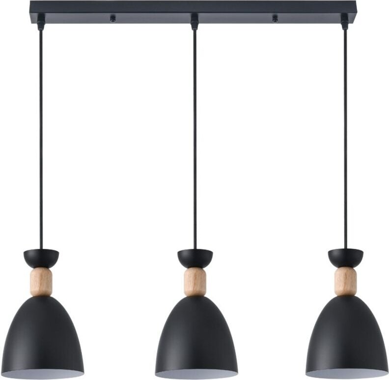 Cloe Black Deckenleiste 3xE27