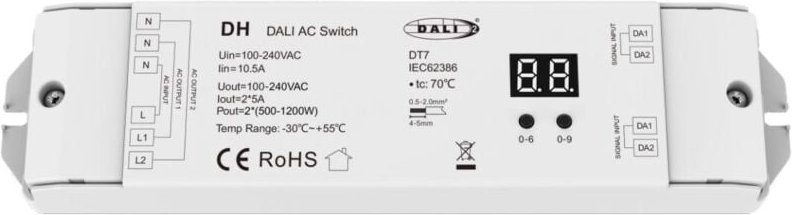 Schalter DALI-2 ON/OFF 5A Weiß