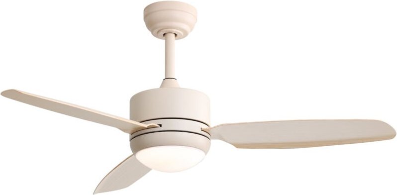 46-Zoll-Deckenventilator mit Beleuchtung, 3 ABS-Flügeln, 6-Gang-Gleichstrommotor, Fernbedienung für das Wohnzimmer