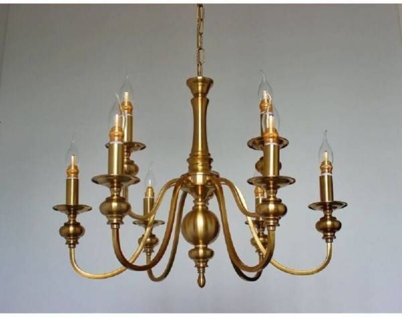 Trade Shop - deckenlüster klassisches design 8 arme vintage messing effekt 6097 A32 -