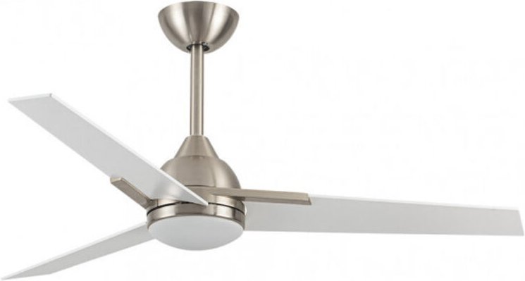 Ventilator 22w Dc Argestes Nickel 3 Flügel Weiß 6Stufen 3Farben 2180lm 132D w/ Earthquake, Memory & Timer - Fabrilamp