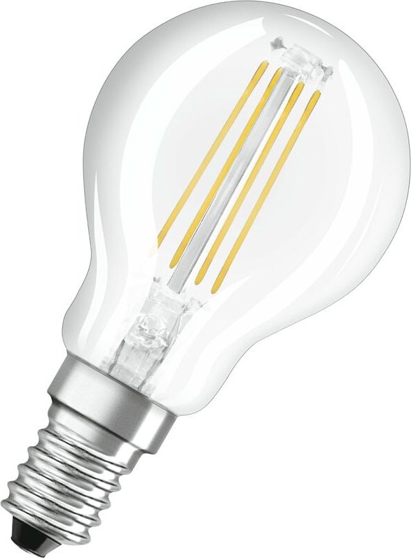 OSRAM Dimmbare Filament LED Lampe mit E14 Sockel, Warmweiss (2700K), Tropfenform, 6.5W, Ersatz für 60W-Glühbirne, klar, ...