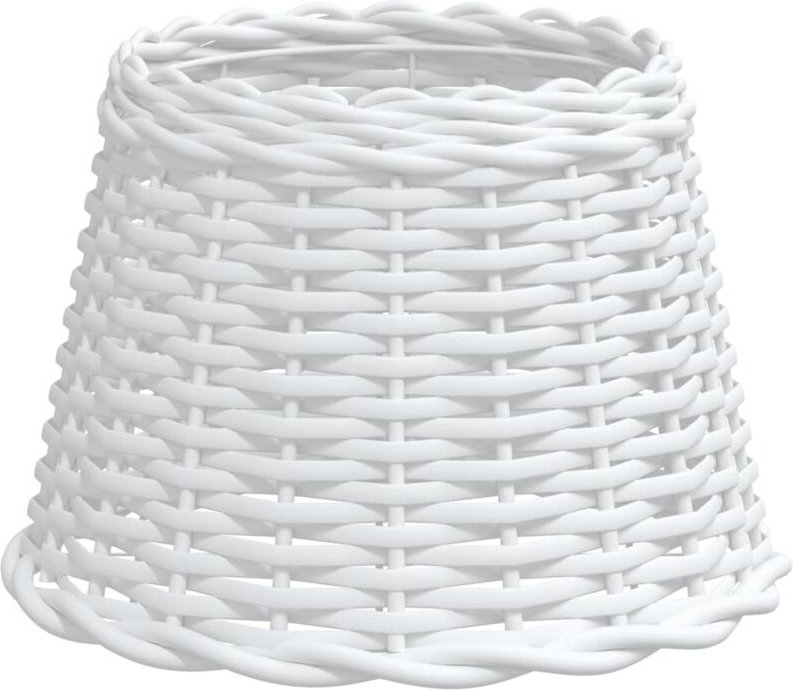 Lampenschirm Weiß Ø30x20 cm Korbweide Vidaxl