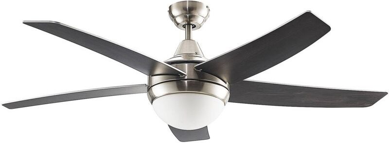 Deckenventilator mit Lampe 'Auraya' aus Metall mit Fernbedienung für Wohnzimmer & Esszimmer von Lindby