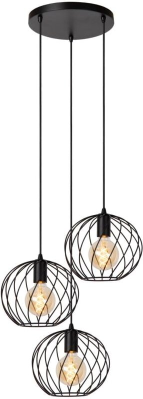Thumbnail - Danza - Pendelleuchten - ø 50 cm - 3xE27 - Schwarz - Lucide