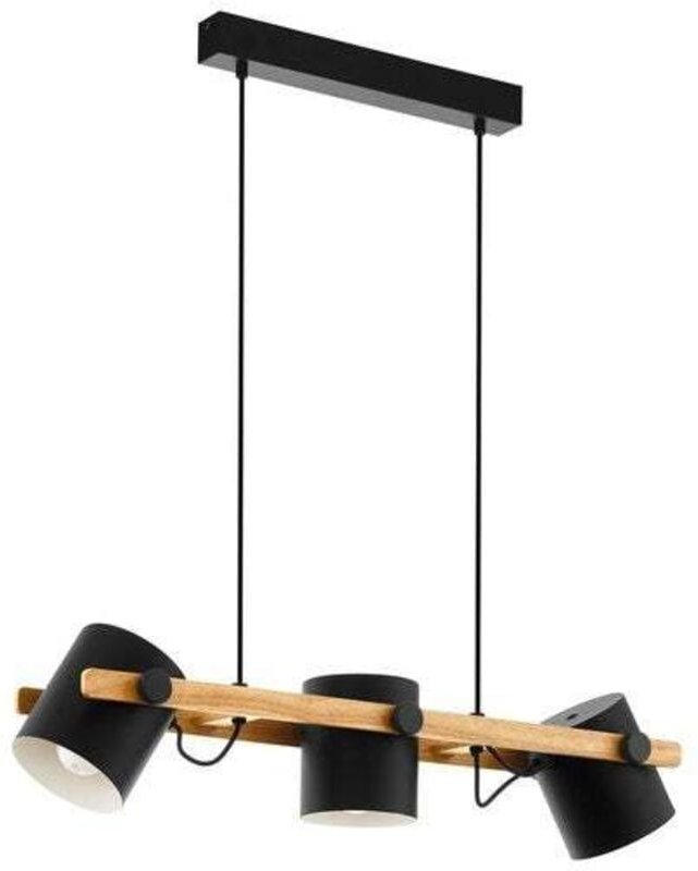 Pendelleuchte, Industrieller Edelstahl Eglo Hornwood 3-flammig Eglo