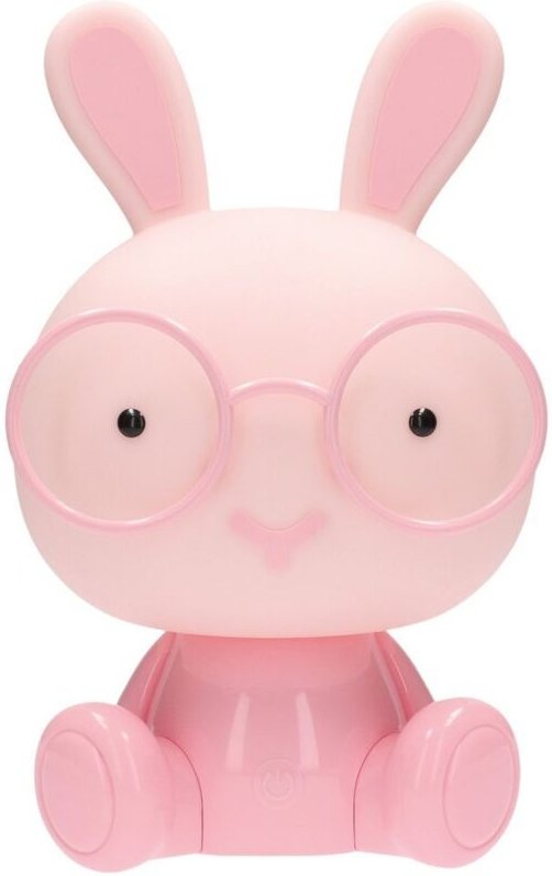 LED Hasen Nachtlicht 5W RGB + Tageslicht mit Lautsprecher und Batterie Rosa