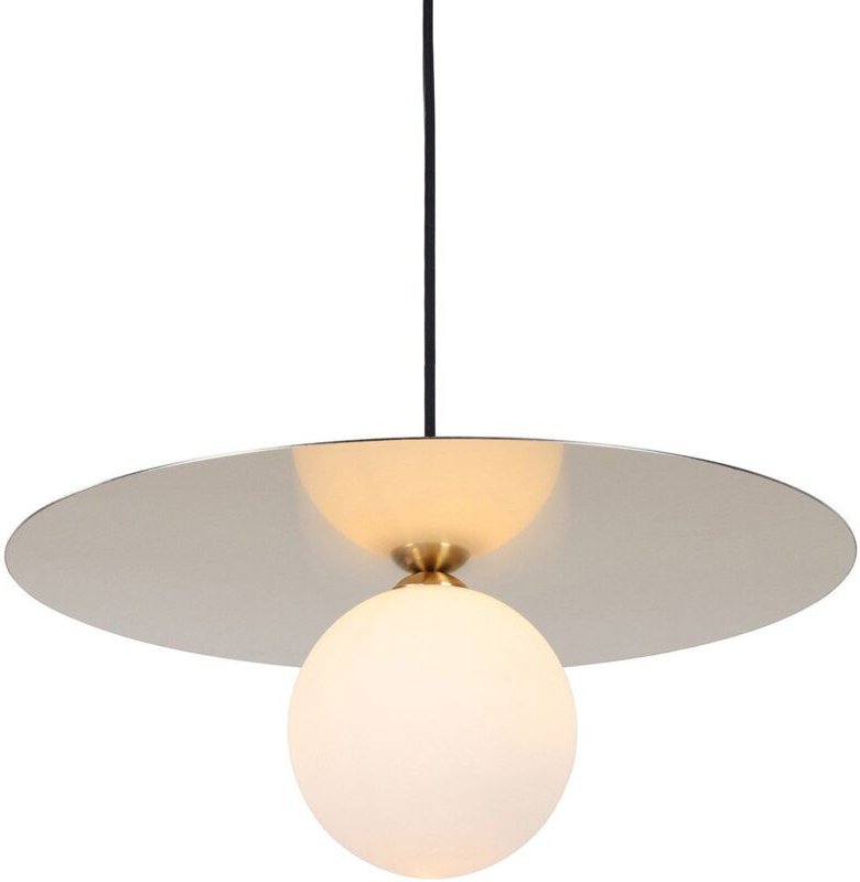 Spoletto - Modernes hängendes goldenes hängendes Licht mit weißem Schatten, G9 - Italux