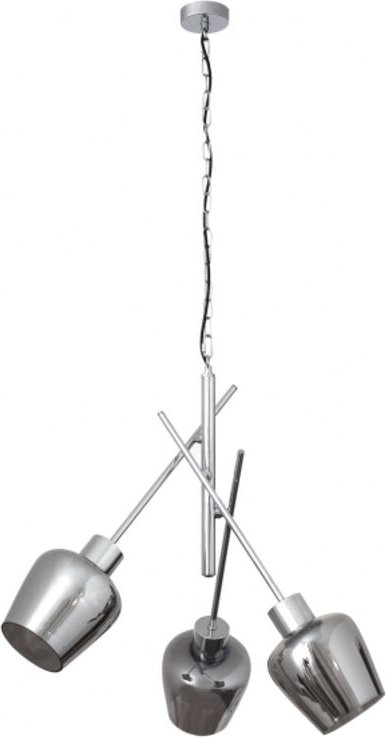 Fabrilamp - Lampe mit Schirm de Kristallglas Soline 3 l. Chrom