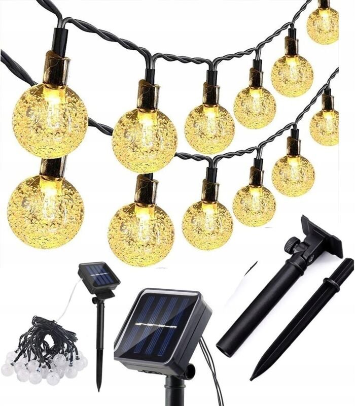 Thumbnail - Girlande Solar Gartenlampen 40 Led 5m Warm