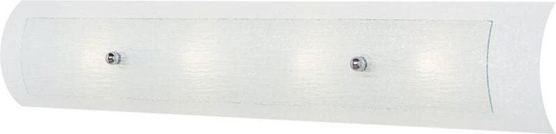 Wandlampe Badleuchte Wandleuchte chrom poliert IP44 led Flurlampe Glas 4 flammig